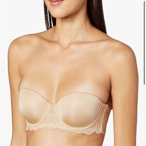 Calvin Klein Women's Seductive Comfort Lift Strapless Multiway BraSz 38C Beige